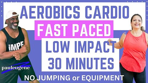 Fast Paced Fun Old School Aerobics Cardio Walk Workout | 30 Minute | Calorie Burner