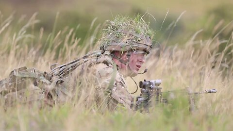 Royal Military Academy Sandhurst Officer Cadets train at Grafenwoehr Training Area