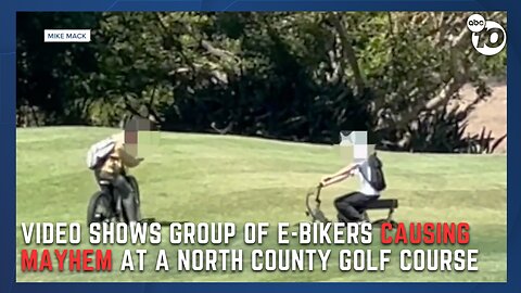 Group of eBikers frustrates golfers, vandalize Encinitas golf course