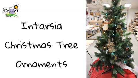 Intarsia Christmas Tree Ornaments