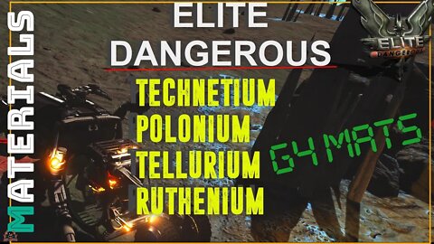 Elite Dangerous Technetium Ruthenium Polonium and Tellurium | Material Hunting