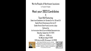 Moose Lodge - Meet Your 2023 Candidates - part 2 - Louisiana Senate District 38 Candidates