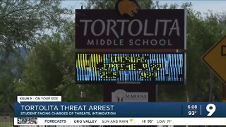 Tortolita Middle School student arrested on suspicion of threats and intimidation