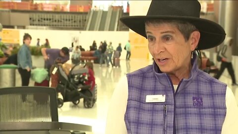 Denver airport's longest-serving volunteer started even before the airport opened
