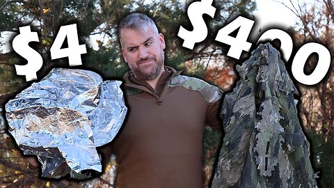 $4 vs $400 thermal blanket - Can you hide from a drone?
