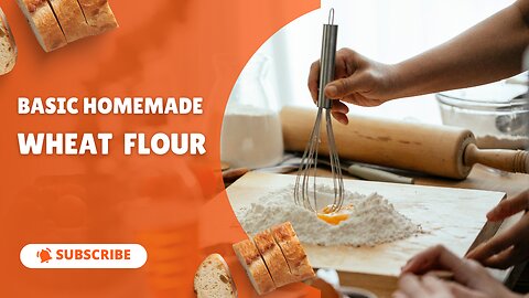 Woman working wheat flour hand ✋ made