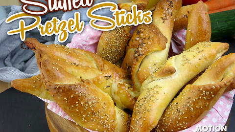 How to make stuffed pretzel sticks