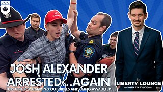 JOSH ALEXANDER ARRESTED by Calgary Police at LCC’s "I Stand with Josh Alexander" Walkout