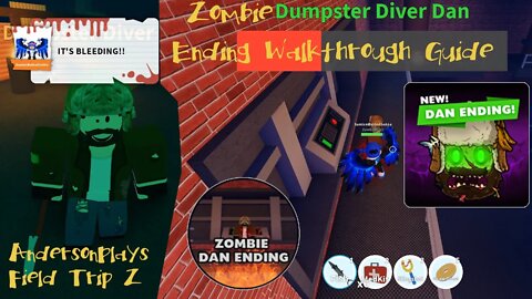 AndersonPlays Roblox Field Trip Z - Zombie Dan Ending Walkthrough Guide