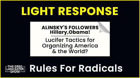 Alinsky’s Followers Hillary, Obama and Are They Using Tips from Lucifer on how to organize?
