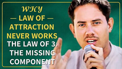 THE LAW OF 3: Law of Attraction NEVER WORKS the Specific Way We Expect or Hope for, and This is the Missing Component! | Matías De Stefano on the Aubrey Marcus Podcast