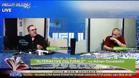 LIVE - TV NEWS BUZAU - ALTERNATIVE CULTURALE", cu Adrian Constantin. "Colapsul societatii umane?"…