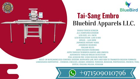 Tai Sang Embro | PEARL – Tubular Embroidery Machines