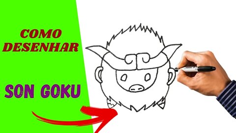 COMO DESENHAR O SON GOKU CHIBI | NARUTO