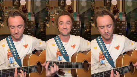 Tom Felton Plays His Guitar And Sings For The Beatles | British Red Cross