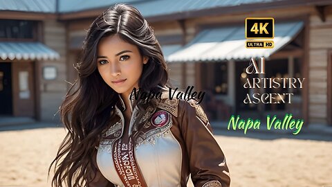4K AI Artistry Lookbook l Napa Valley l Video- Ai Lookbook Girl l Arabian- #ai #aiartstyascent
