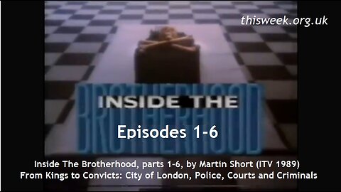 Corrupt Freemasons religious cult Inside The Brotherhood- Martin Short- Granada TV (parts 1-6 1989)