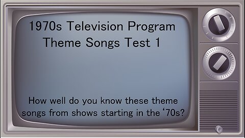 1970s TV Show Theme Test