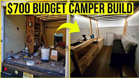 Building A Stealth Camper For $700 In 10 Minutes! (start to finish in 4 days)