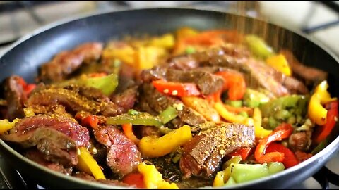 Amazing Beef Flank steak Fajita Mexican Recipe - International cuisines