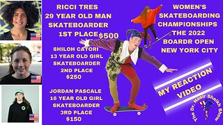 29 Year Old Biological Man Ricci Tres WINS WOMEN'S SKATEBOARDING TOURNEY! Defeating Teenage Girls