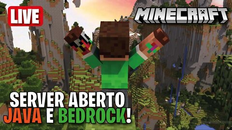 SERVIDOR ABERTO PARA JAVA E BEDROCK! #AvalonCraft