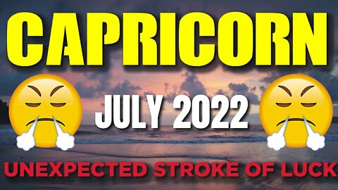 Capricorn ♑️ 😳𝐔𝐍𝐄𝐗𝐏𝐄𝐂𝐓𝐄𝐃 𝐒𝐓𝐑𝐎𝐊𝐄 𝐎𝐅 𝐋𝐔𝐂𝐊!🤩 Horoscope for Today JULY 2022 ♑️ Capricorn tarot july 2022