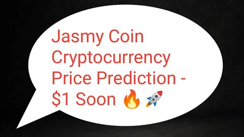 Jasmy Coin Prediction | Jasmy Price Soon 60000X | Jasmy Coin Analysis Crypto Today