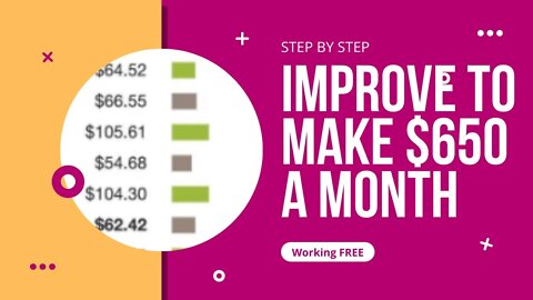 How I Improved My MAKE $650 A MONTH In One Easy Stip, Affiliate Marketing, Free Traffic