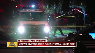 Arson Task Force investigating cause of fire which damaged South Tampa home