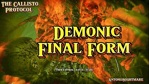PS5 Demonic Final Form Final Boss Transformation: Horror Game The Callisto Protocol