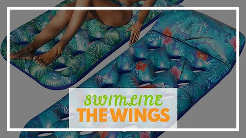SWIMLINE Original Giant Ride On Inflatable Pool Float Lounge Series Floaties WStable Legs Wi...