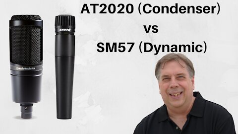 AT2020 Condenser Microphone vs SM57 Dynamic Microphone