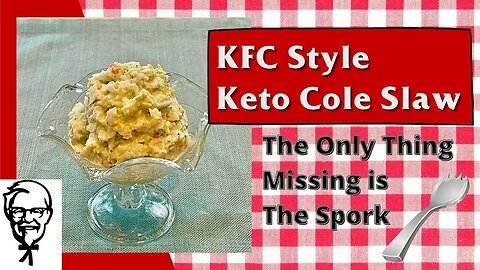 KFC Style Keto Coleslaw - only 2g net carbs per serving