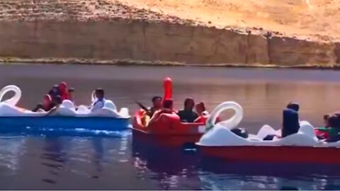Taliban Seen Riding Swan Boats
