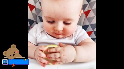 Best videos of funny baby |طفل يأكل الليمون لأول مرة ★ تجميع الفيديو مضحك