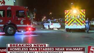 Homeless Man Suffers Stab Wound Near Walmart