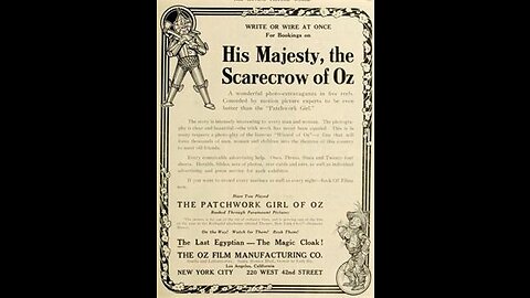 His Majesty, The Scarecrow of Oz (1914). Attribution-Noncommercial-No Derivative Works 3.0.