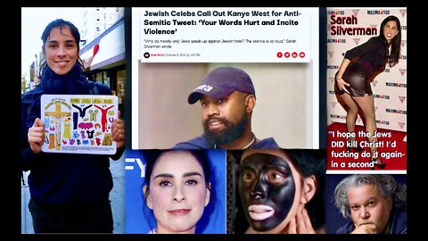 Kanye West Sarah Silverman AntiChristian Hollywood News Expose Jewish Hypocrisy Racism Pedo Talmud