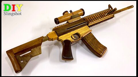 DIY Wooden Replica M416 Deadly Powerful Gun (Full Making At Home)