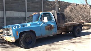 Old Blue - Vintage Chevy Truck Spotted