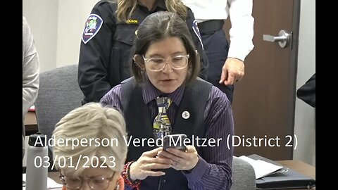 Alderperson Vered Meltzer's (District 2) Invocation At 03/01/2022 Common Council Meeting