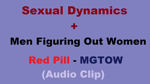 The Thinking Ape (Stardusk) on Sexual Dynamics and Men Figuring It All Out - MGTOW Audio Clips