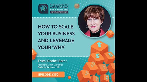 Ep#350 Frumi Rachel Barr: How to Scale Your Business and Leverage Your 'Why