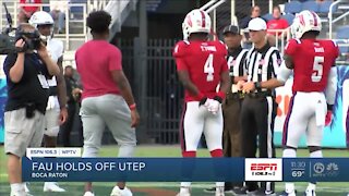 FAU holds off UTEP 28-25
