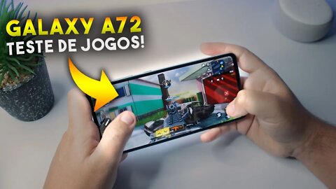 Galaxy A72 - Teste de JOGOS! COD Mobile, Asphalt 9 e Free Fire será que roda liso?
