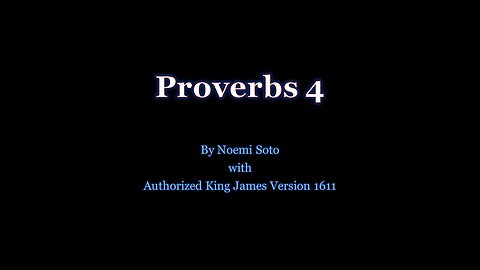 Proverbs 4