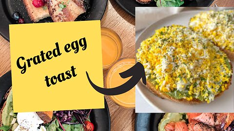 Weight loss keto recipes: Grated egg toast