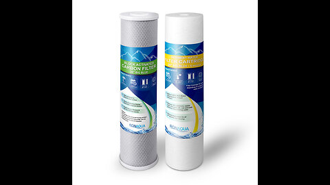 Aquaboon 25-Pack of 5 Micron 10" Sediment Water Filter Replacement Cartridge for Any Standard R...