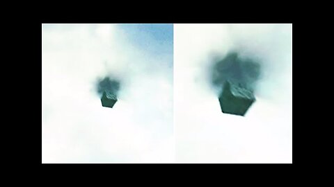 Someone Just Reported The Massive Alien Cube & Black Portal Was Spotted Again Above Texas